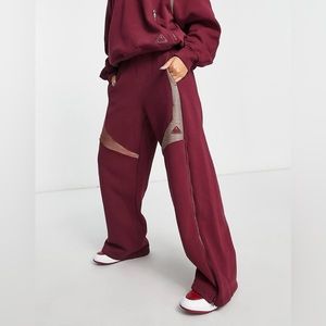 Nike Air Jordon Engineered Women’s Fleece Wide Leg Cherry Trousers Sz XL NWT